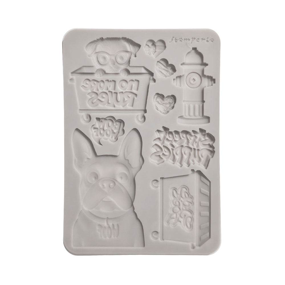 Stamperia Silicone Mould A5 - Furry Friends 2 - Dogs
