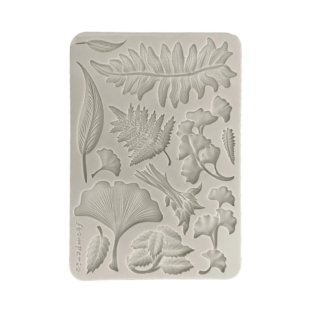 Stamperia Silicone Mould A5 - Herbarium Silvae Leaves