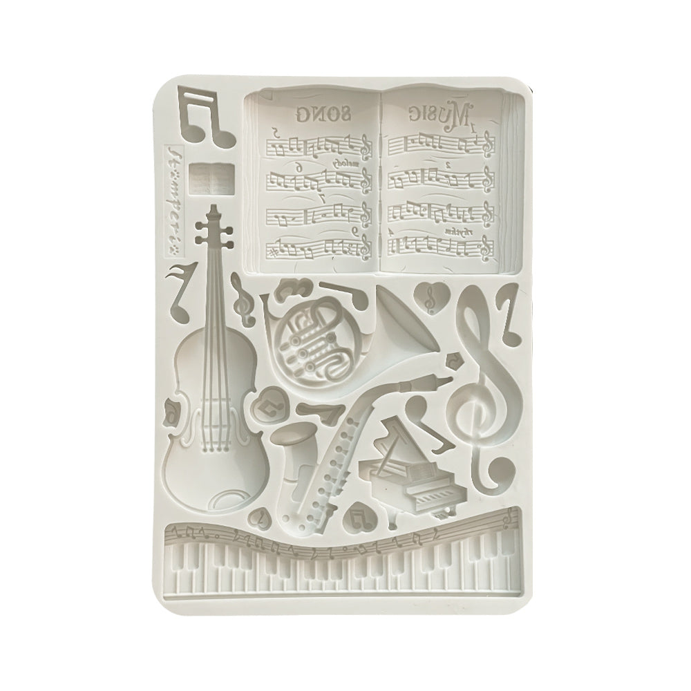 Stamperia Silicone Mould A5 - Music