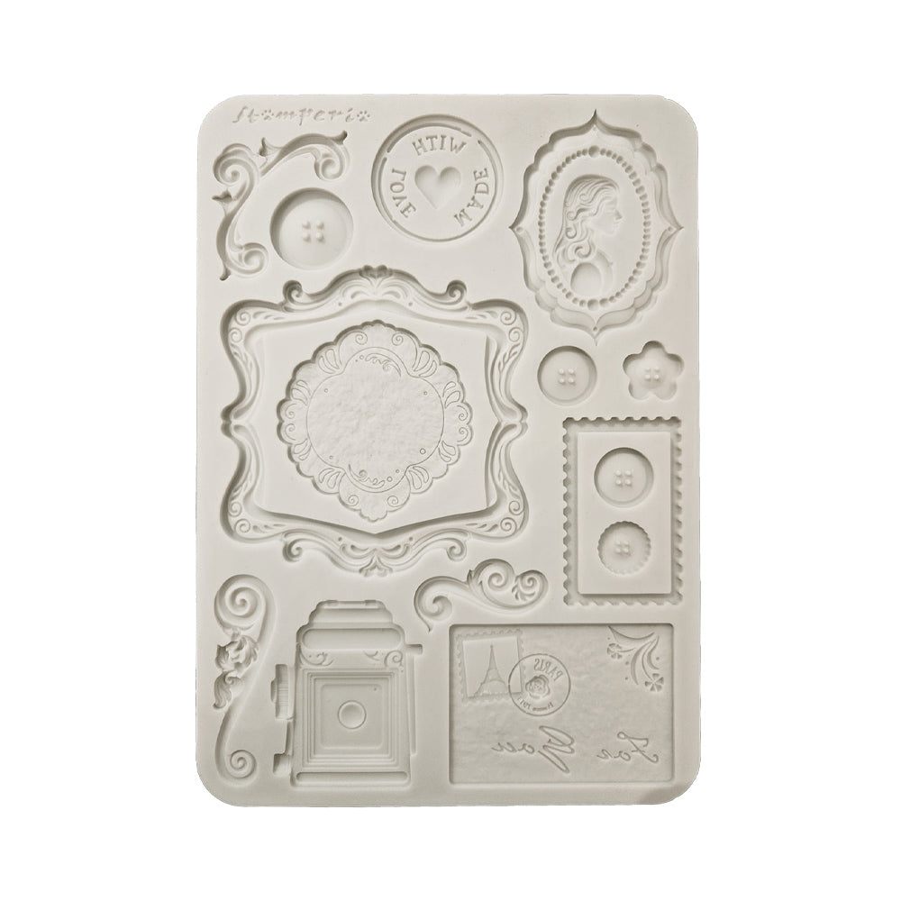 Stamperia Silicone Mould A5 - Quiet Days Plates