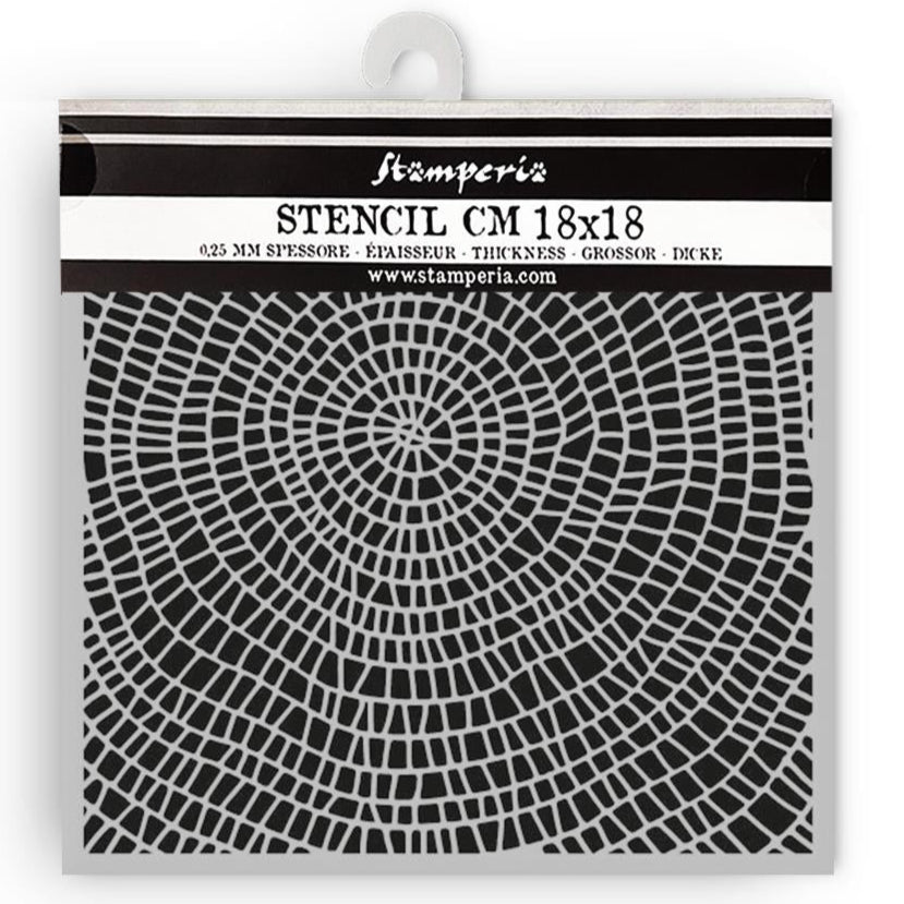 Stamperia 18x18cm stencil with geometric pattern 