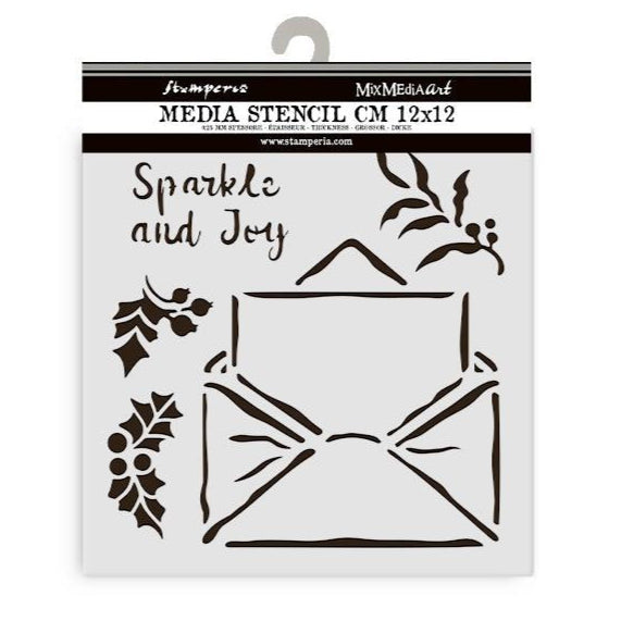 Stamperia Stencil 12cm x 12cm - The Owl's House Letter
