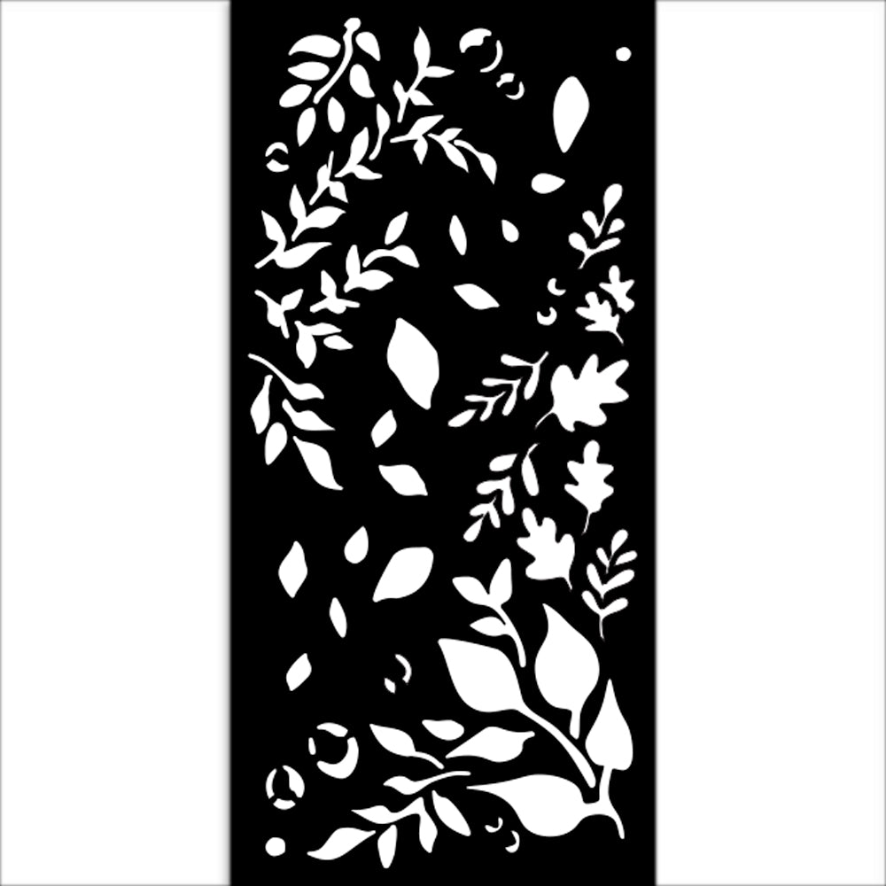 Stamperia Stencil 12cm x 25cm - Create Happiness Dewdrops Big Leaves