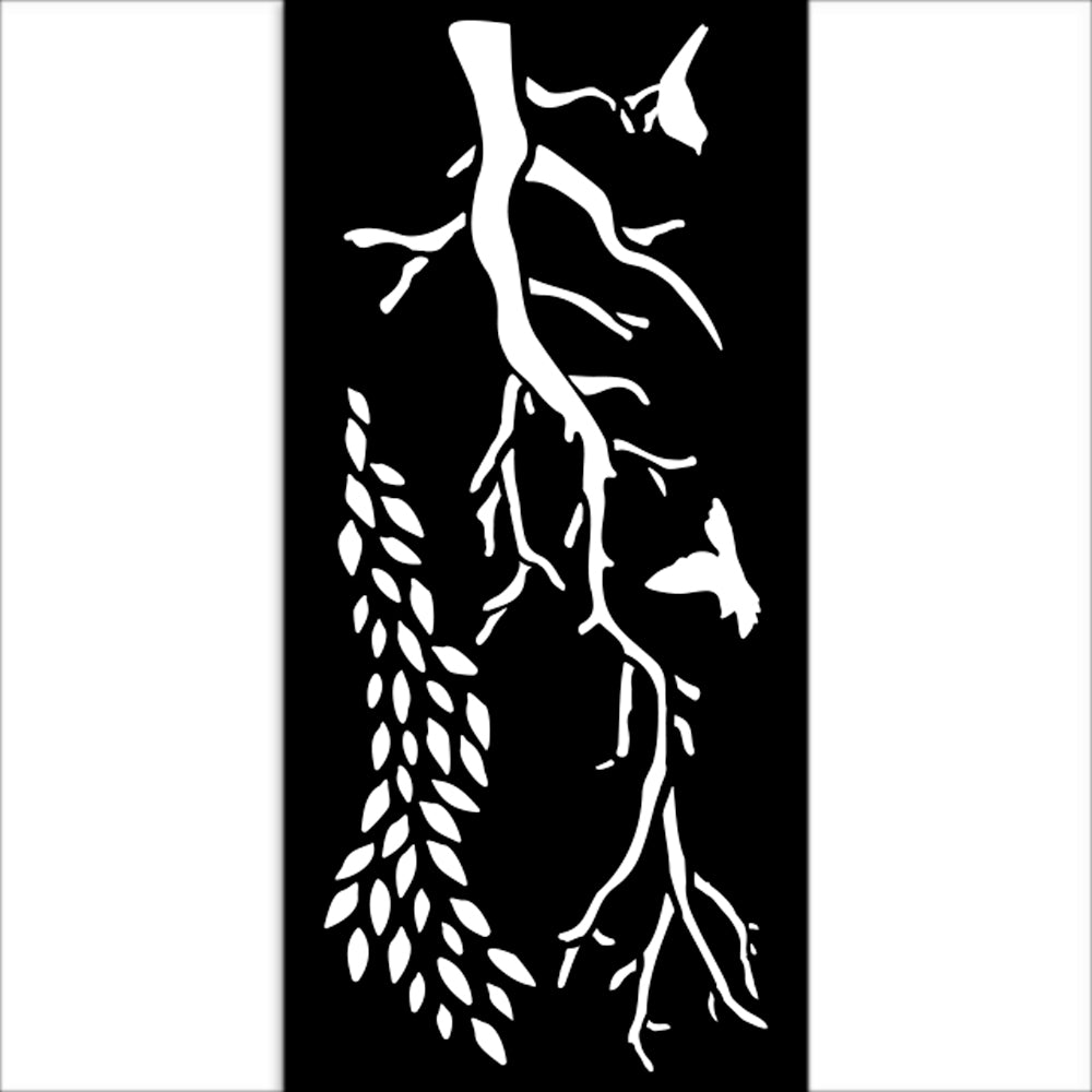 Stamperia Stencil 12cm x 25cm - Create Happiness Dewdrops branches