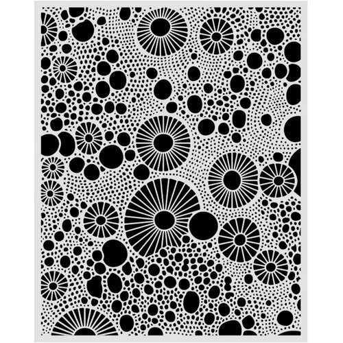 monocrhone spotted pattern on a white background