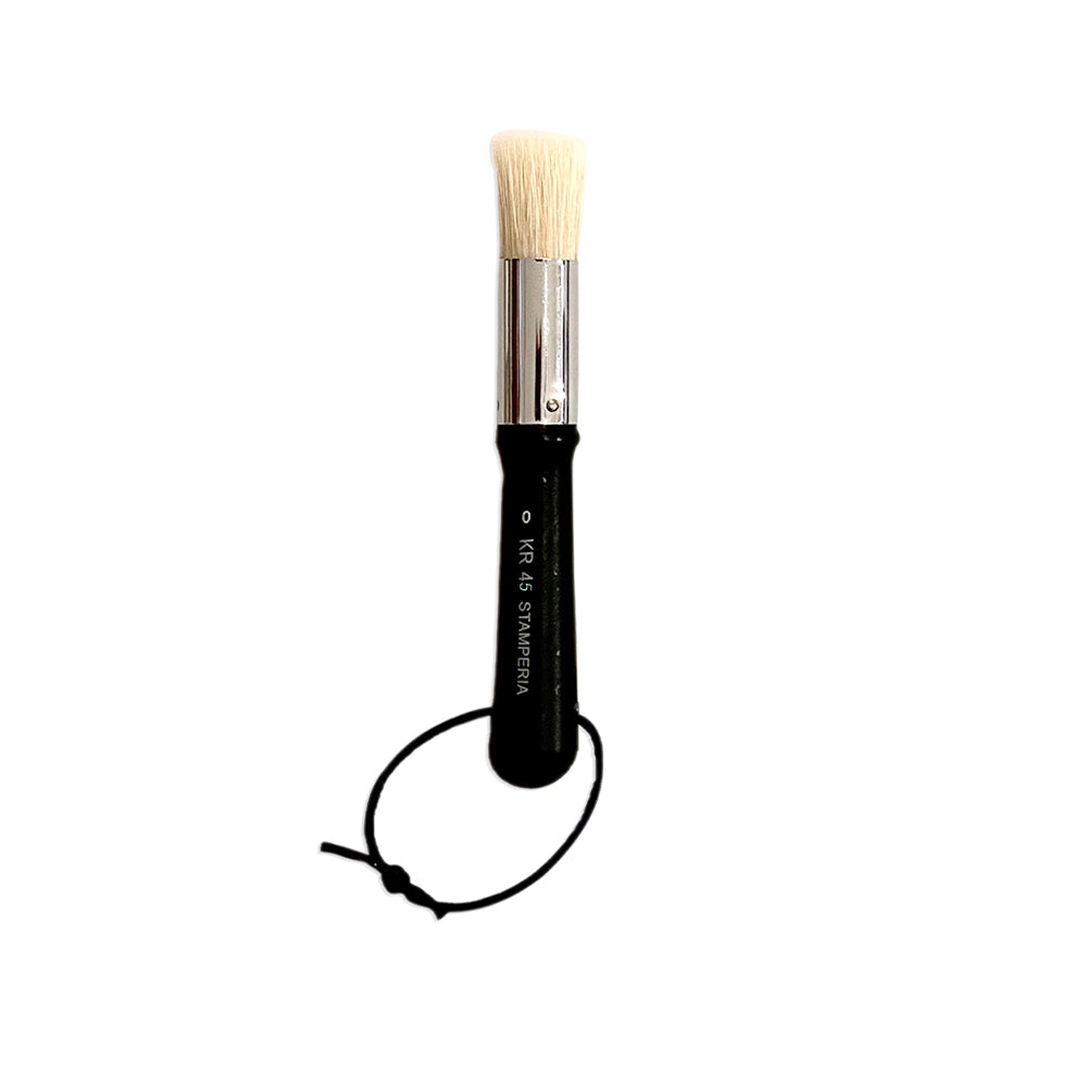 Stamperia Stencil Brush Size 00 – extra-small precision stencil painting brush for fine detail work