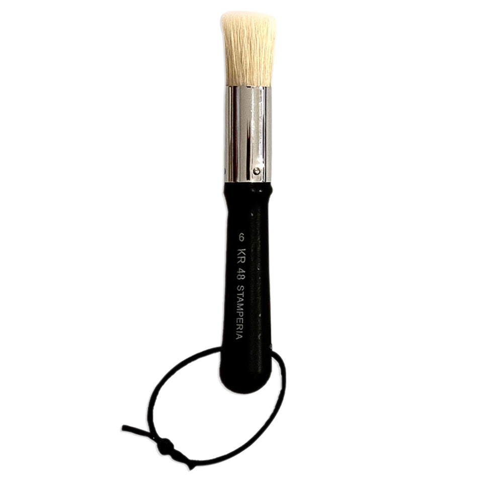 Stamperia Stencil Brush Size 6 – medium precision stencil painting brush