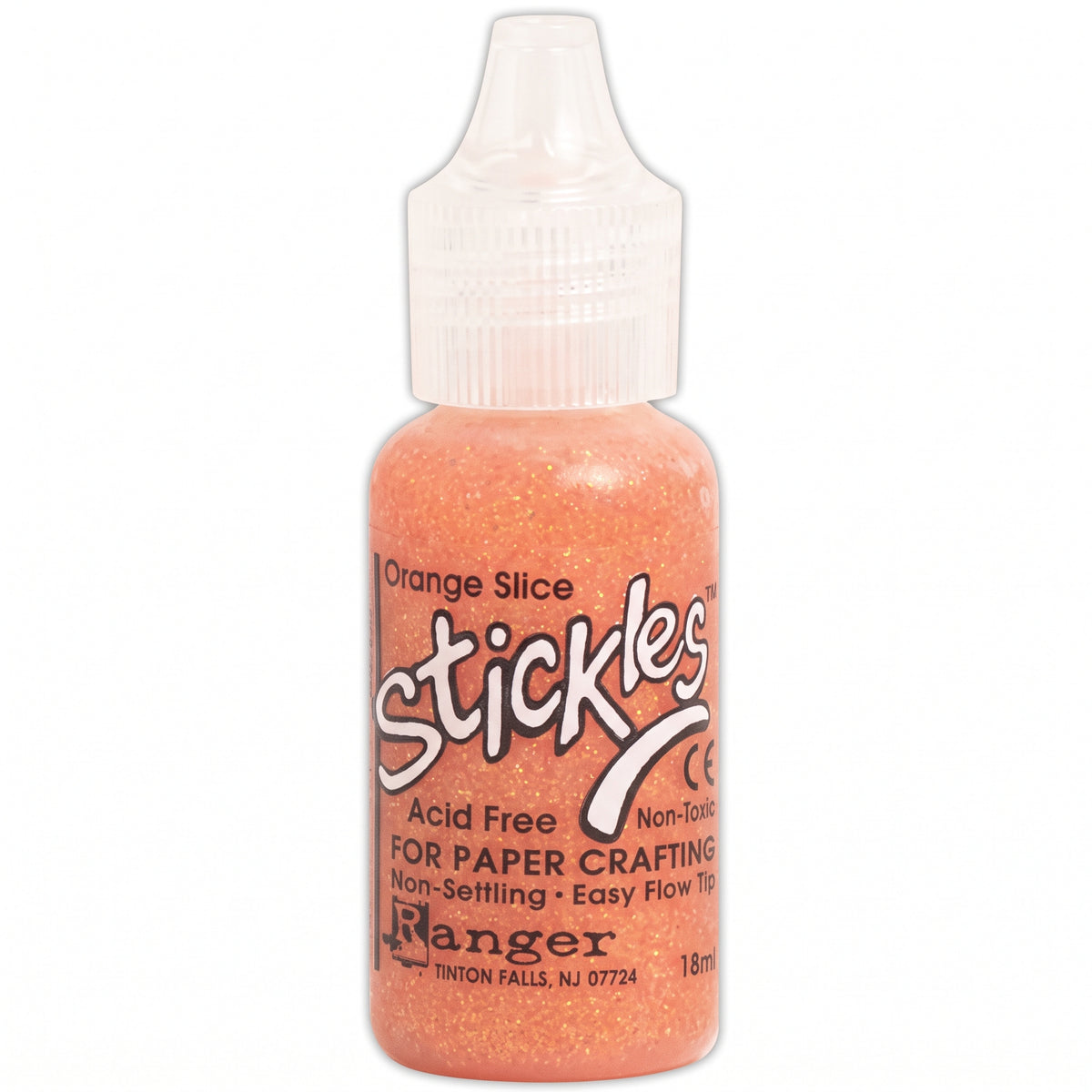 Ranger Stickles glitter glue in a clear squeeze bottle with a precision applicator tip