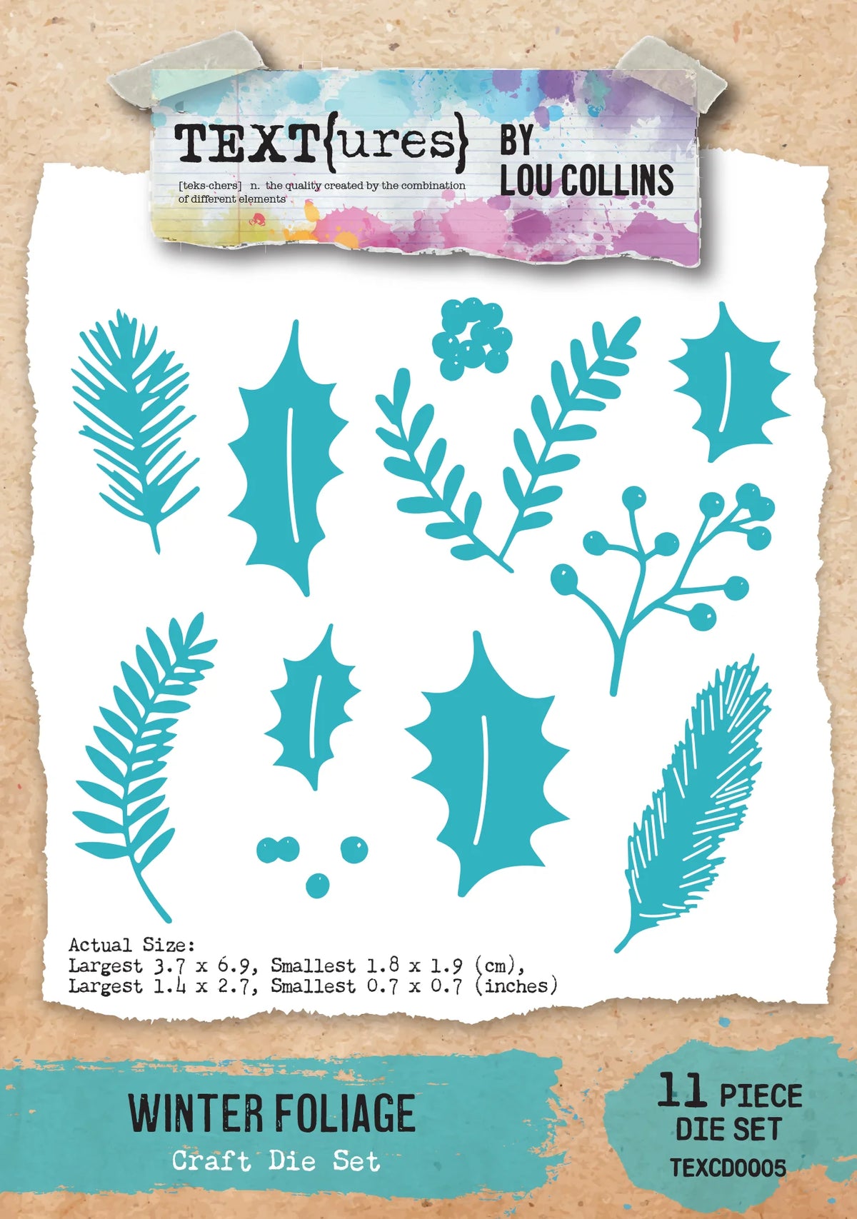 TEXT(ures) Die Set - Winter Foliage