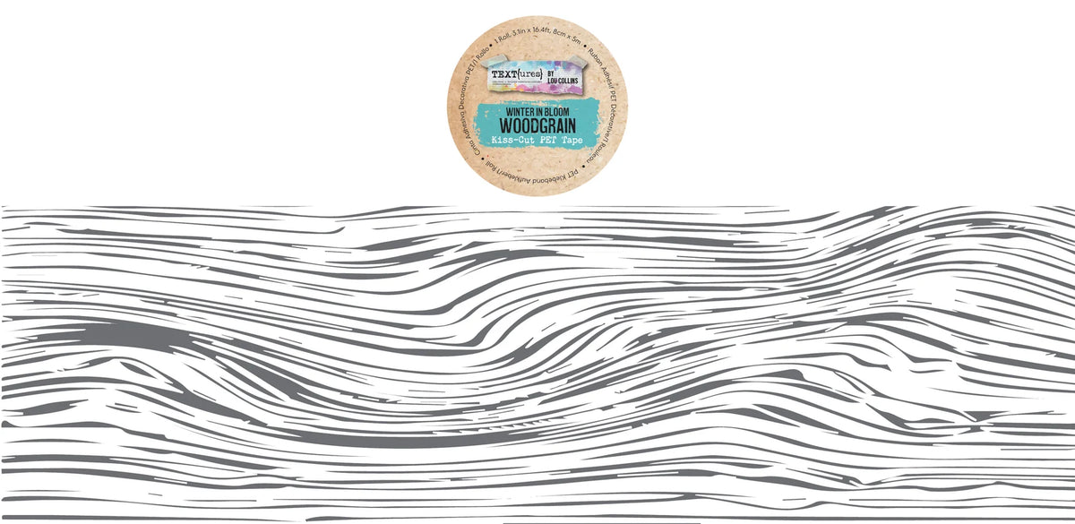 TEXT(ures) Winter In Bloom Woodgrain PET Tape