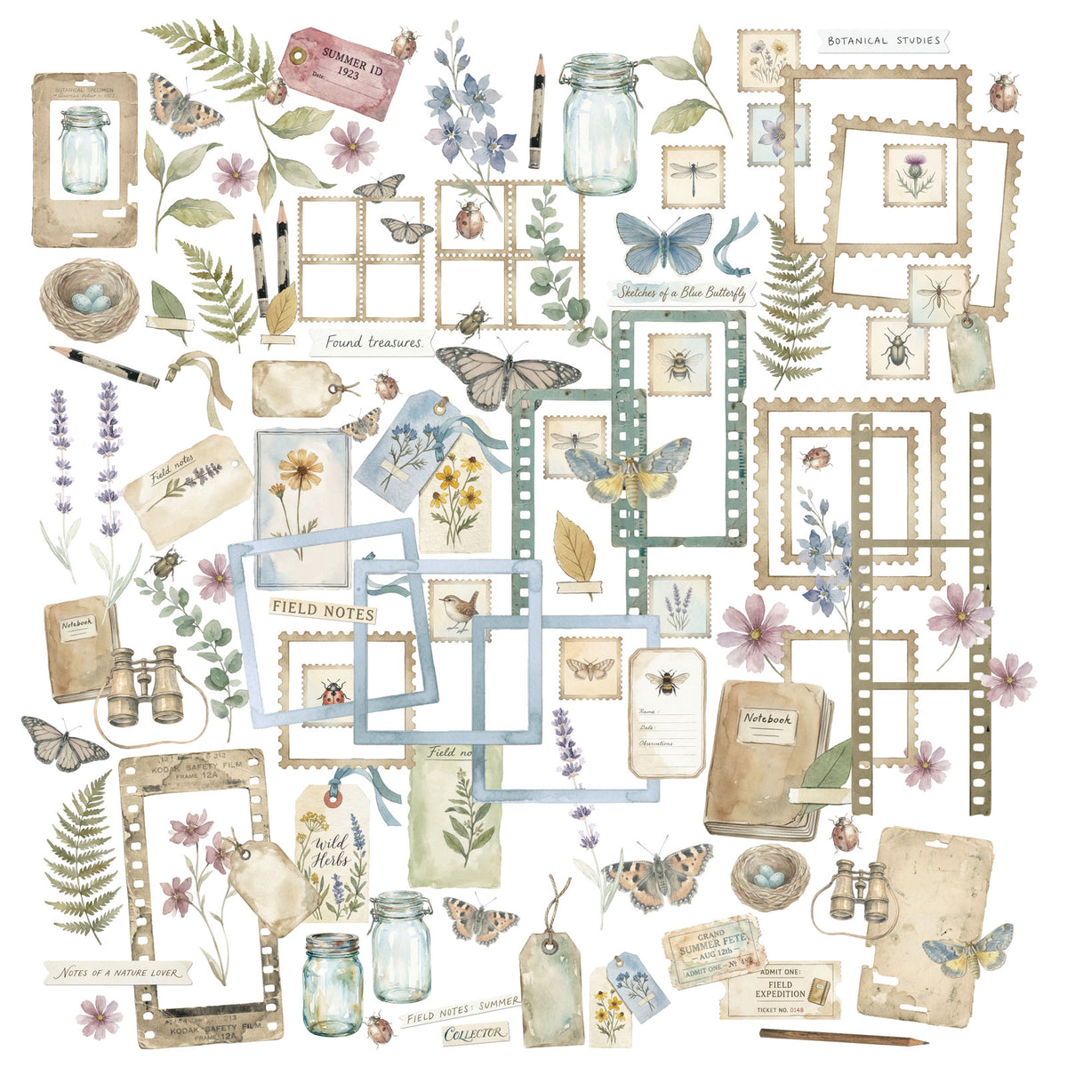 49 And Market Laser Cut Outs - The Quiet Observer Elements