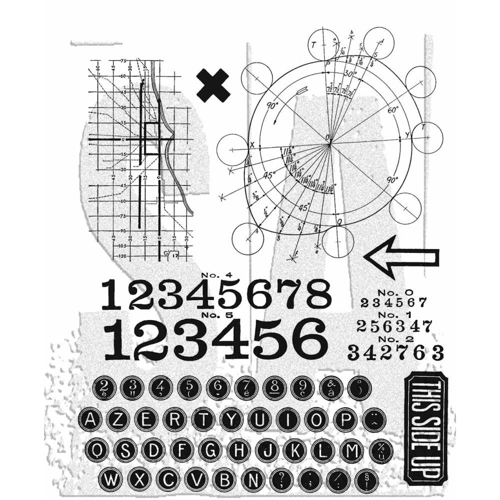 Tim Holtz Cling Stamps - Deconstructed