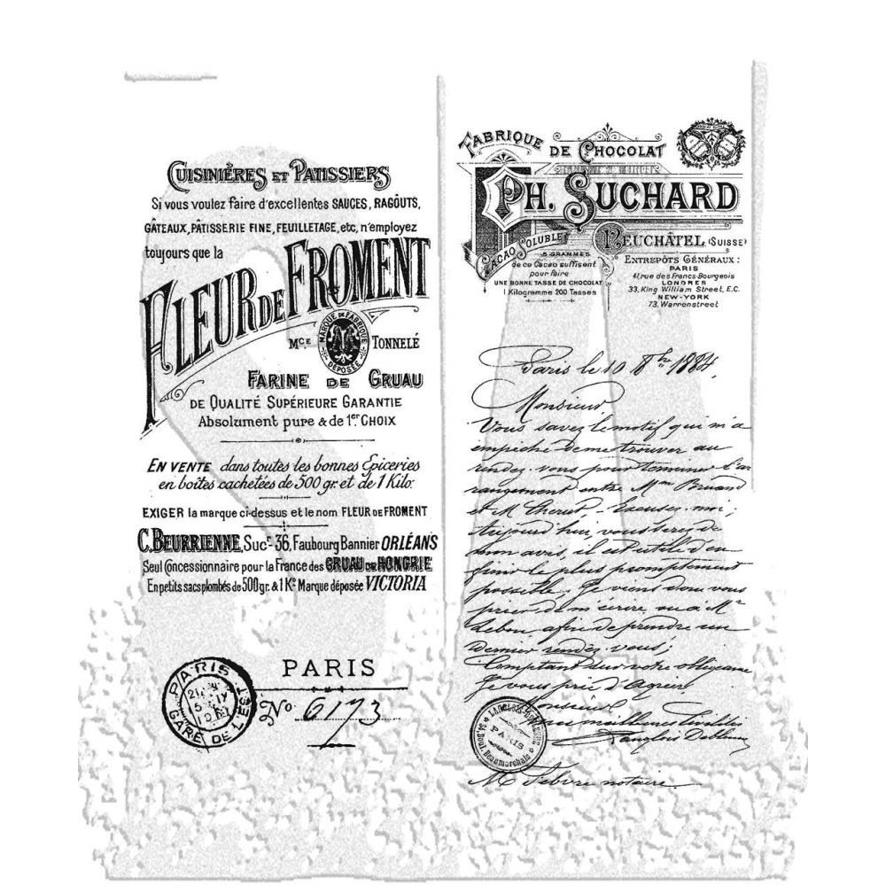 Tim Holtz Cling Stamps - French Marketplace