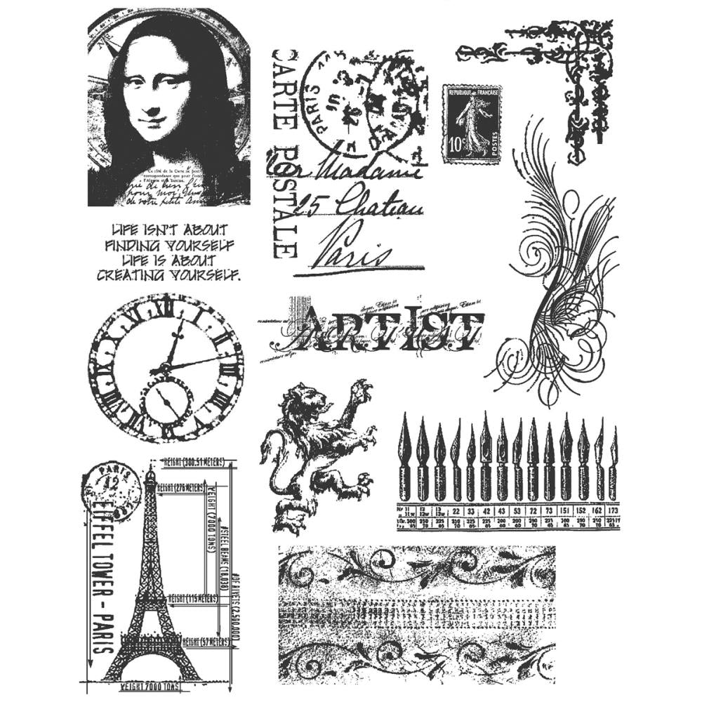 Tim Holtz Cling Stamps - Mini Classics