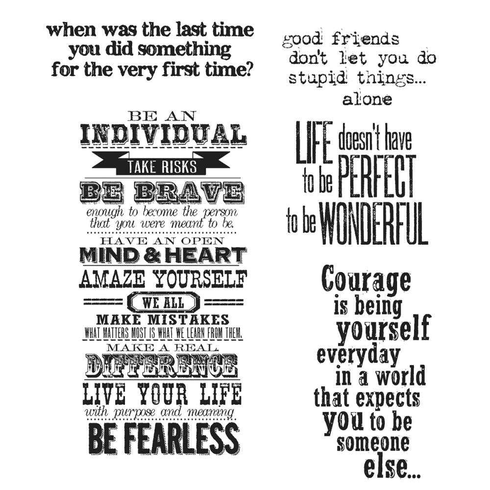 Tim Holtz Cling Stamps - Way With Words