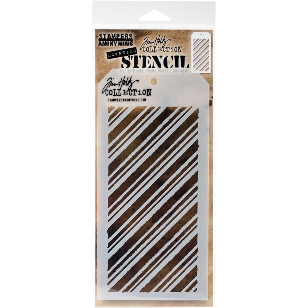 Striped stencil by Tim Holtz