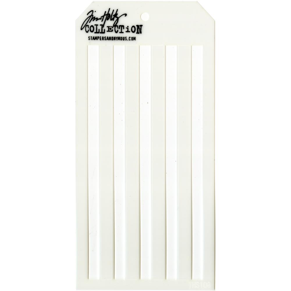 White slatted panel with 'Tim Holtz Collection' branding, perfect for stencilling stripes