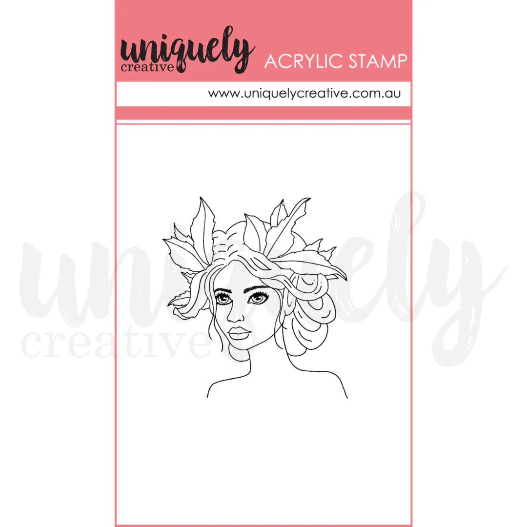 Uniquely Creative - Acrylic Mini Mark Making Stamp - Evangeline