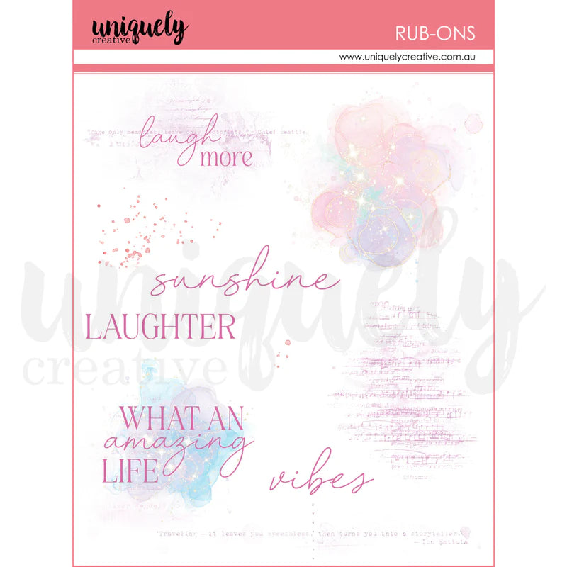 Uniquely Creative - Rub-Ons - Flowering Utopia
