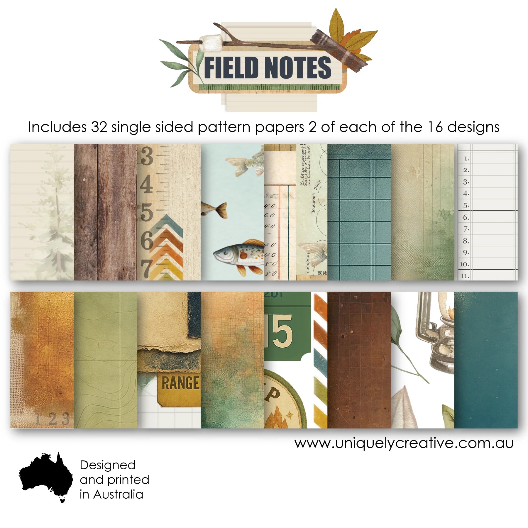 Uniquely Creative - 6x6 Collection Pack - Field Notes