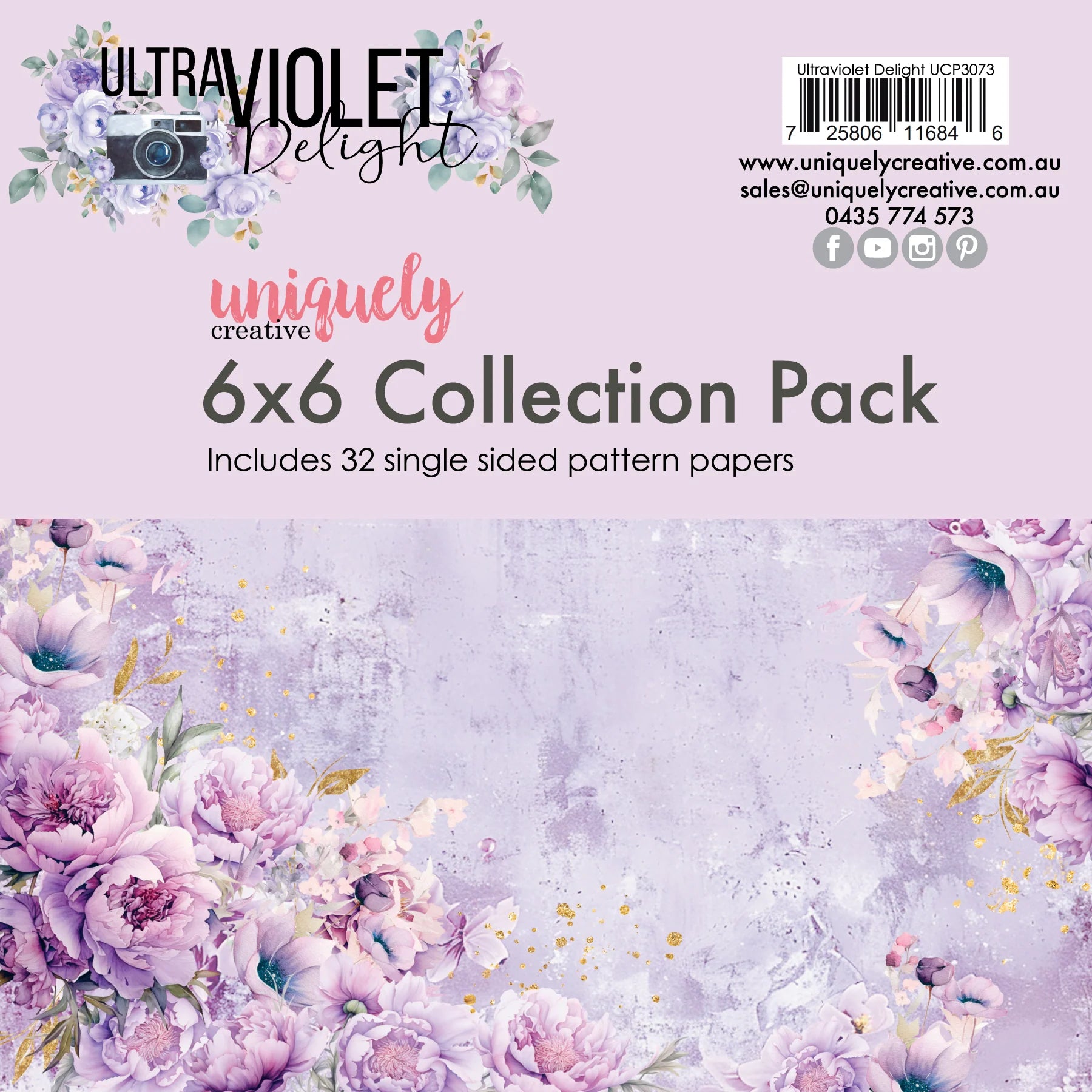 Uniquely Creative - 6x6 Collection Pack - Ultraviolet Delight