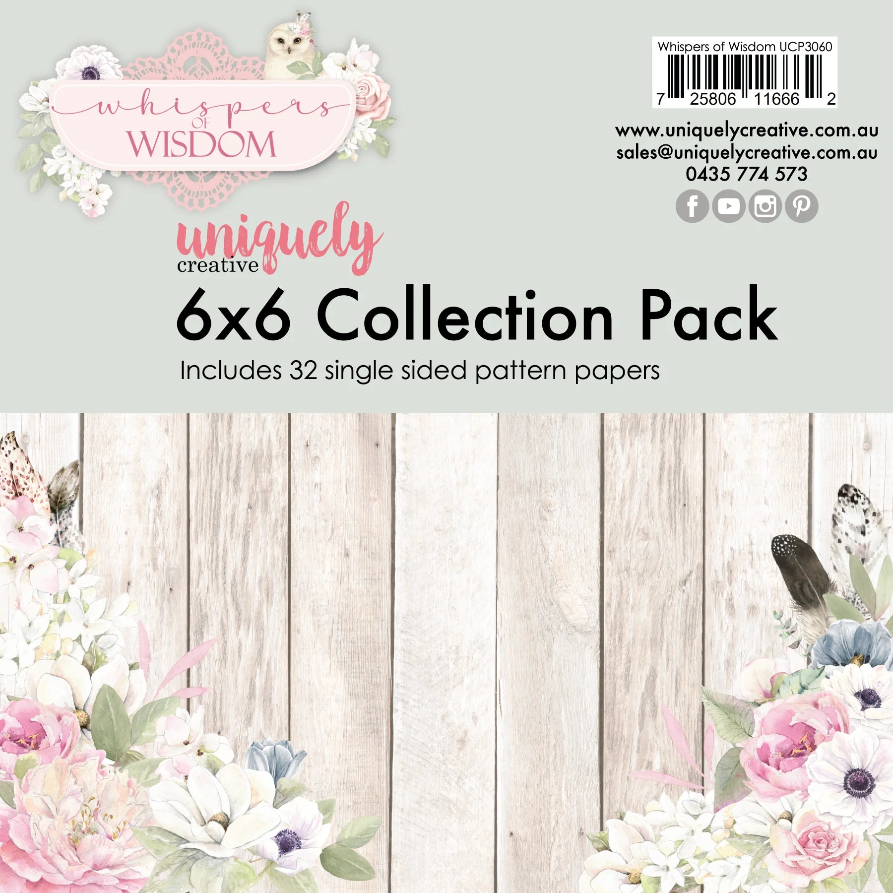 Uniquely Creative - 6x6 Collection Pack - Whispers of Wisdom