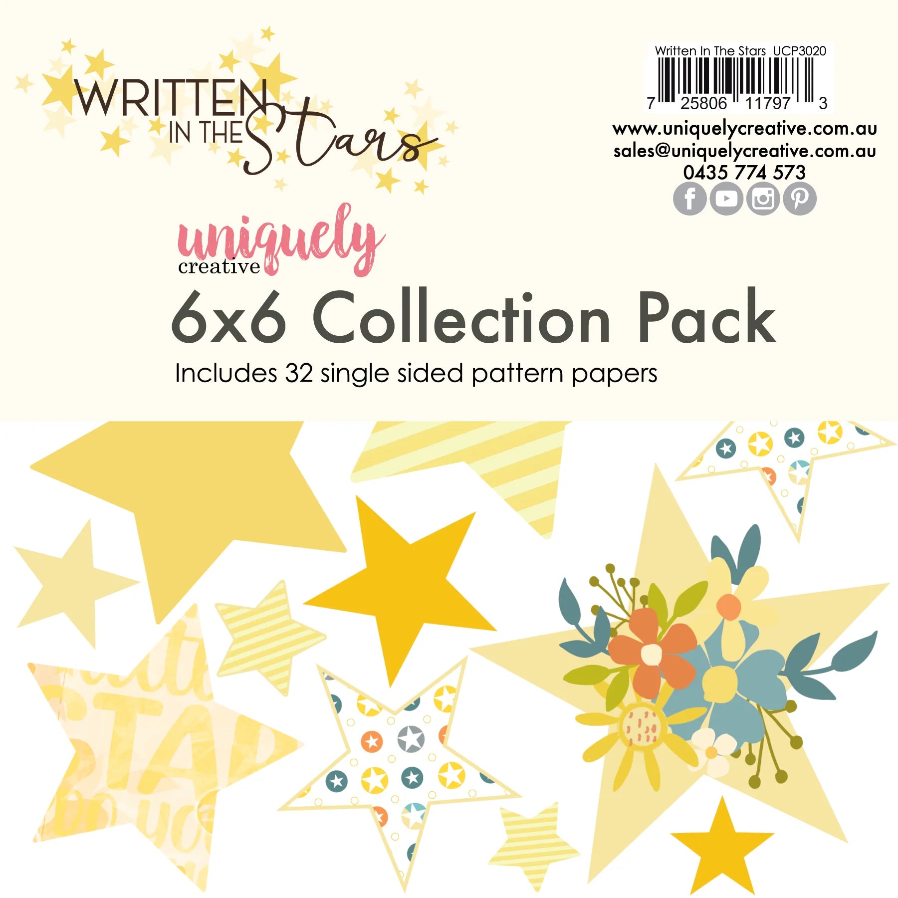 Uniquely Creative - 6x6 Collection Pack - Written in the Stars