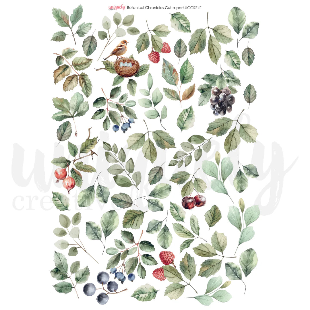 Uniquely Creative - Cut-A-Part Sheet - Botanical Chronicles