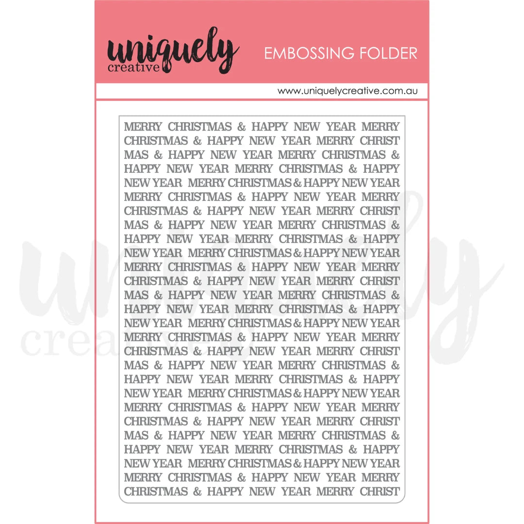 Uniquely Creative - Embossing Folder - Christmas