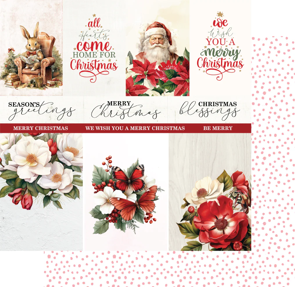 Uniquely Creative Night Before Paper – Home For Christmas collection, double-sided 210gsm sheet