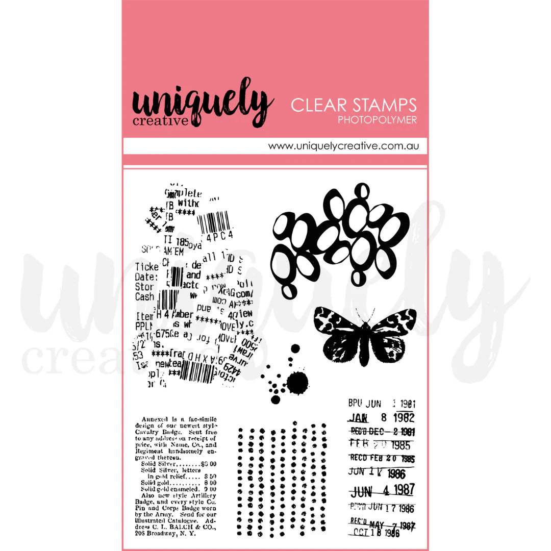 Uniquely Creative - Mixed Media Polymer Stamp - Heart & Soul