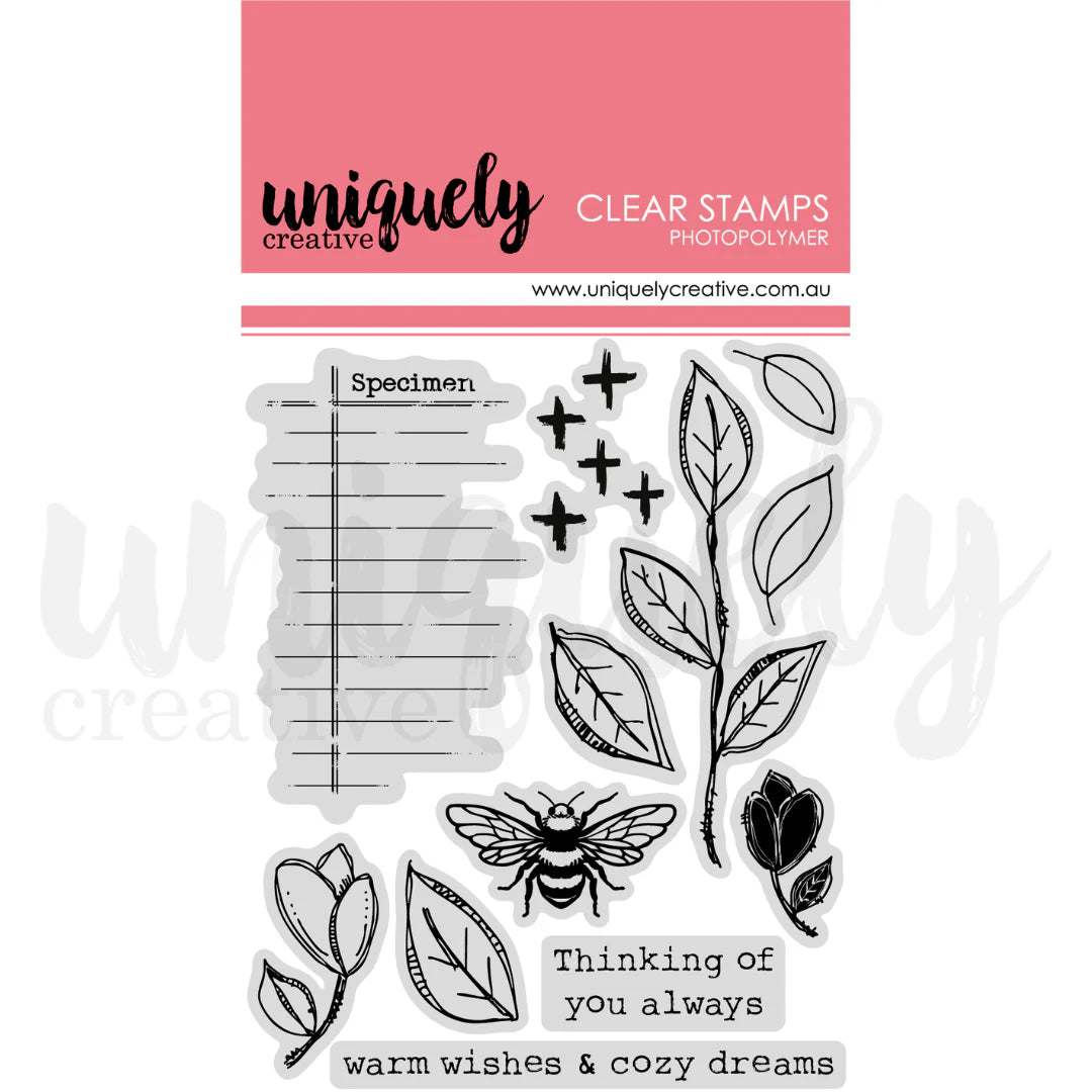 Uniquely Creative - Photopolymer Stamp - Botanical Art Journal