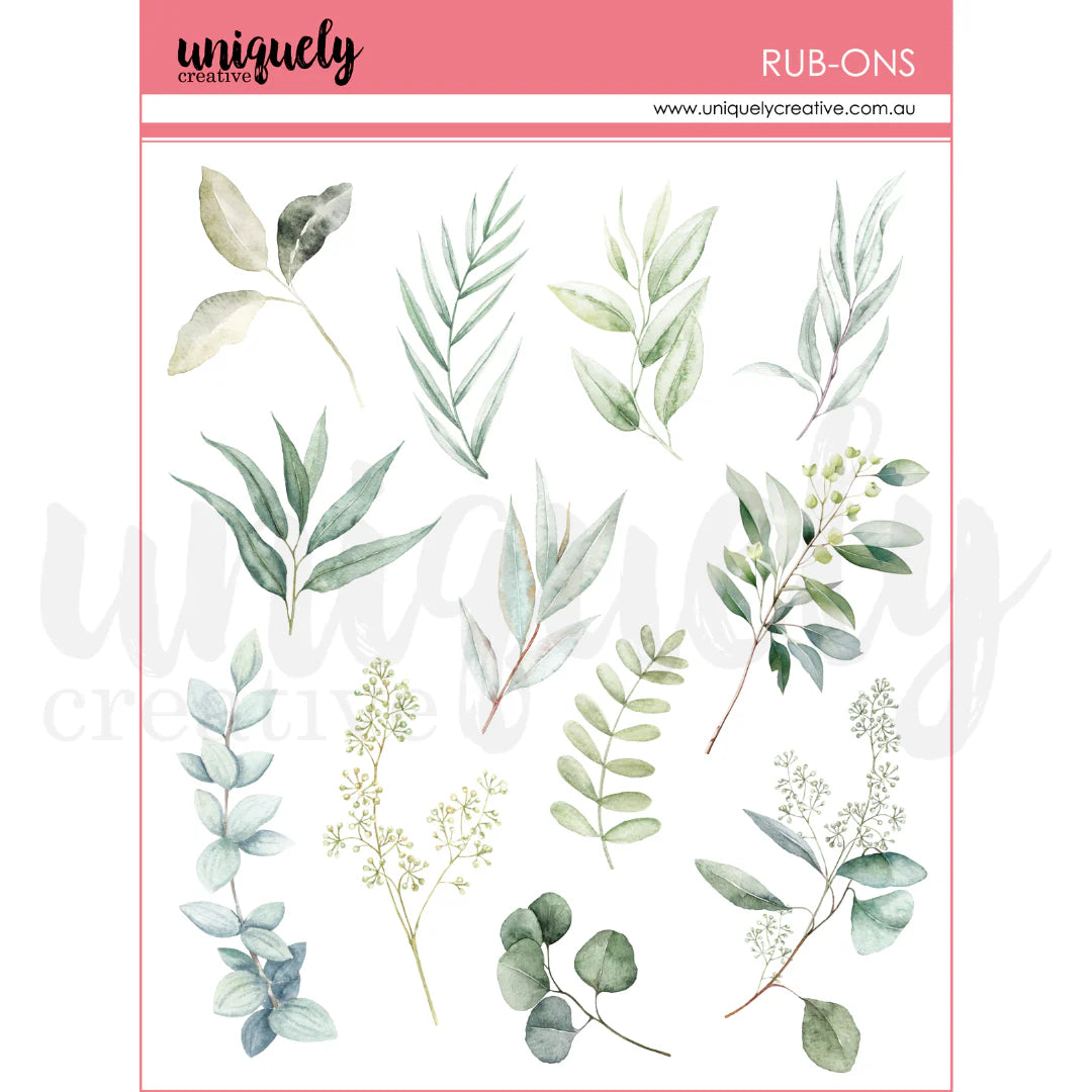 Uniquely Creative - Rub-Ons - Boho Botanicals
