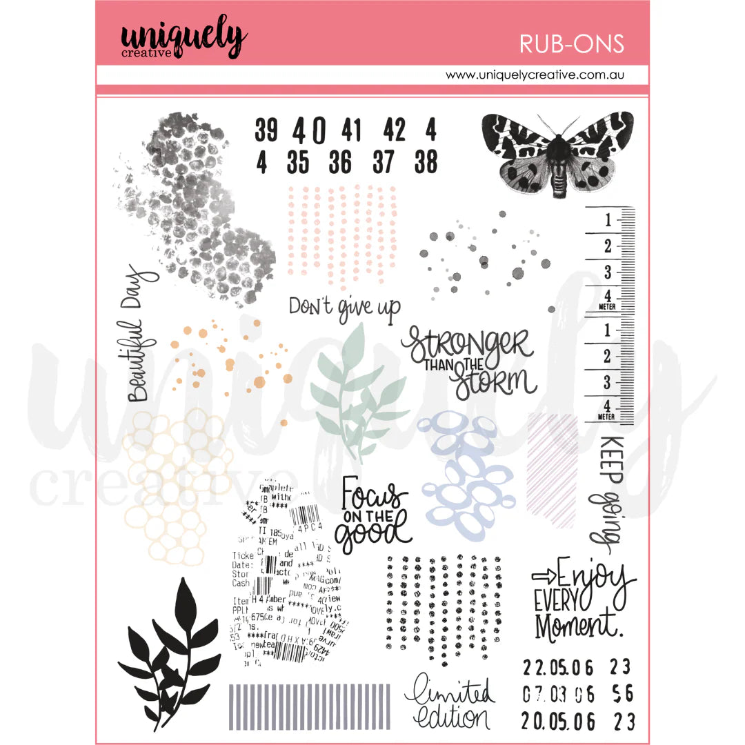 Uniquely Creative - Rub-Ons - Heart & Soul