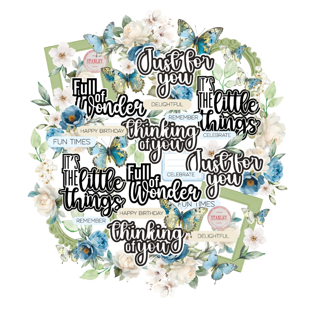 Uniquely Creative Delighted Curiosities Creative Cuts with butterflies, flowers and sentiments. 