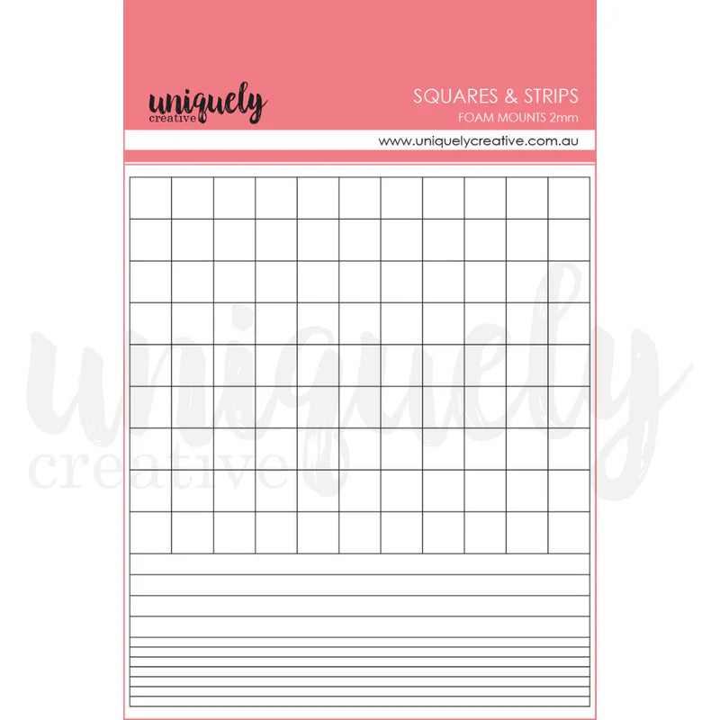 Uniquely Creative Foam Squares and Strips – double-sided adhesive foam for adding 3D dimension to scrapbooking and card making.