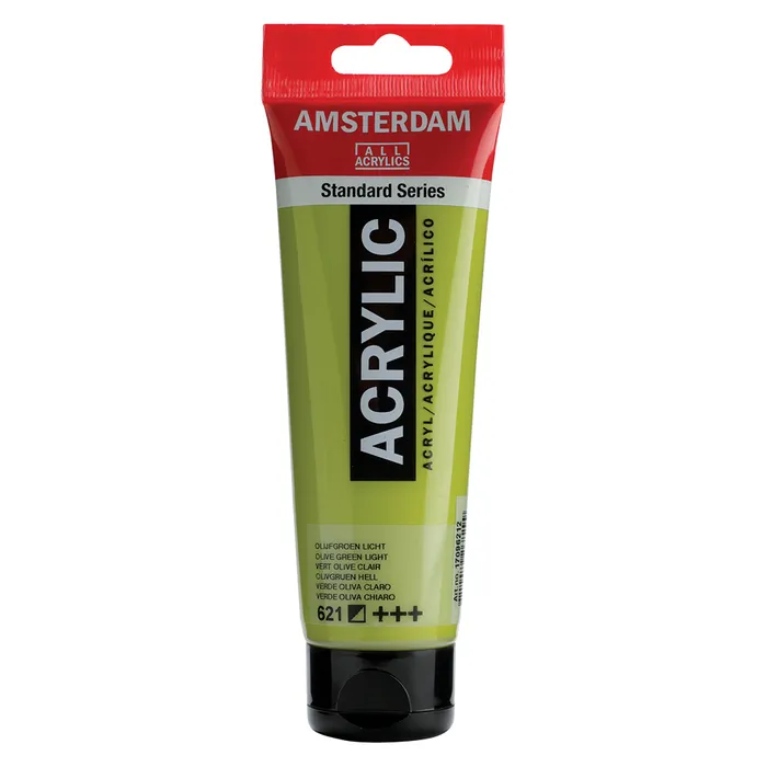 Amsterdam All Acrylics Paint - Olive Green Light 621