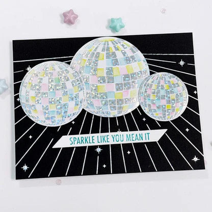 Spellbinders Press Plate & Die Set - Disco Impressions Shine Bright