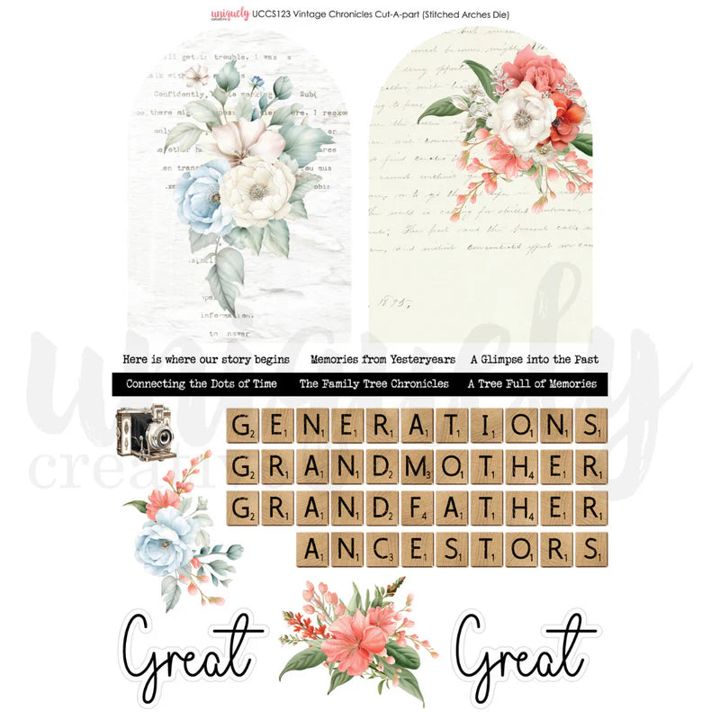 Uniquely Creative - Cut-A-Part Sheet - Vintage Chronicles