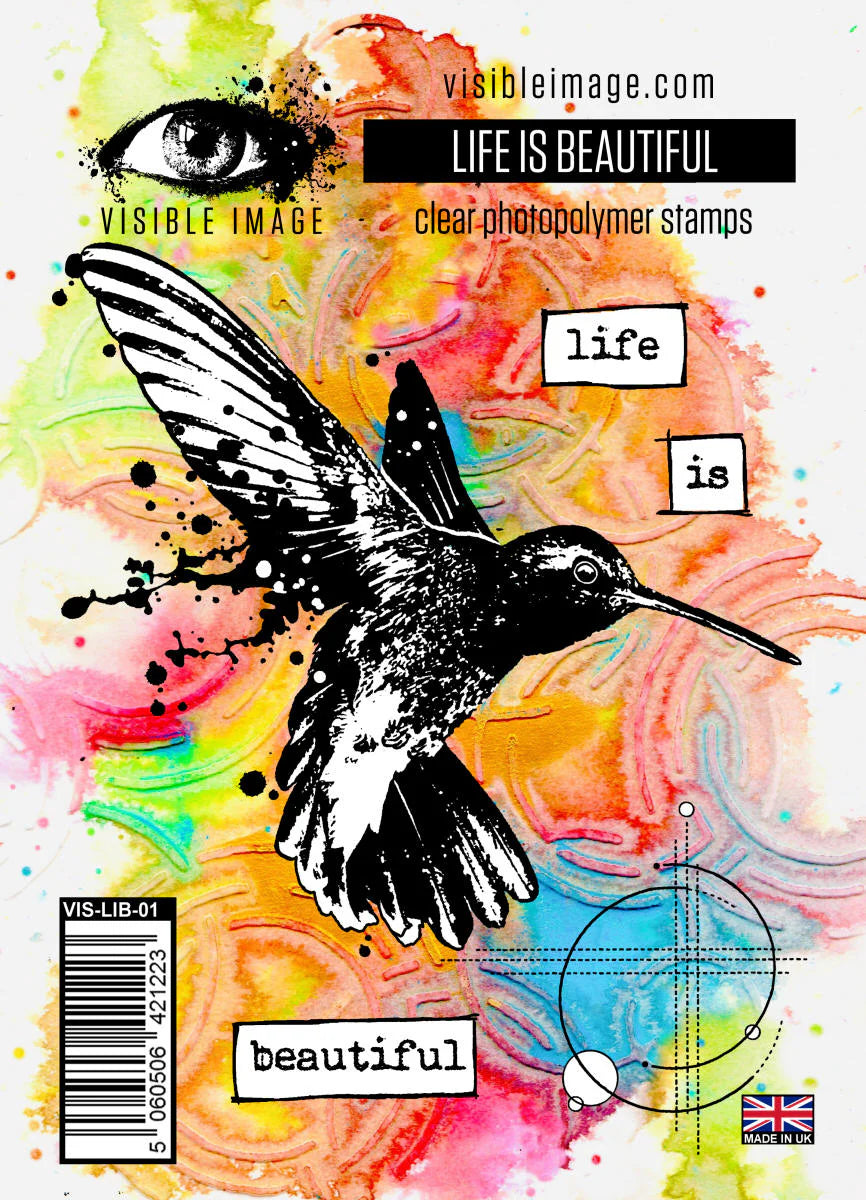 bird and quotes on a colourful background