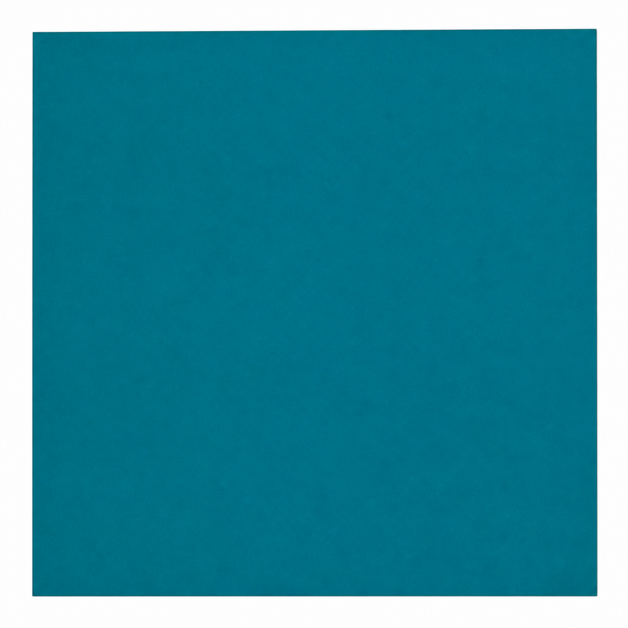 Single smooth Peacock teal-blue cardstock sheet on a white background