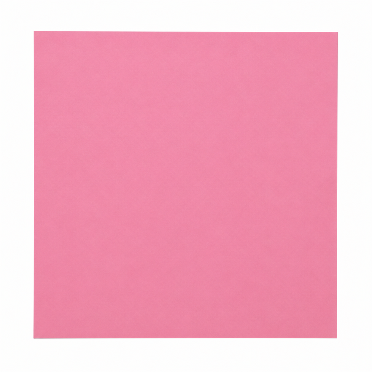 Single smooth Taffy pink cardstock sheet on a white background