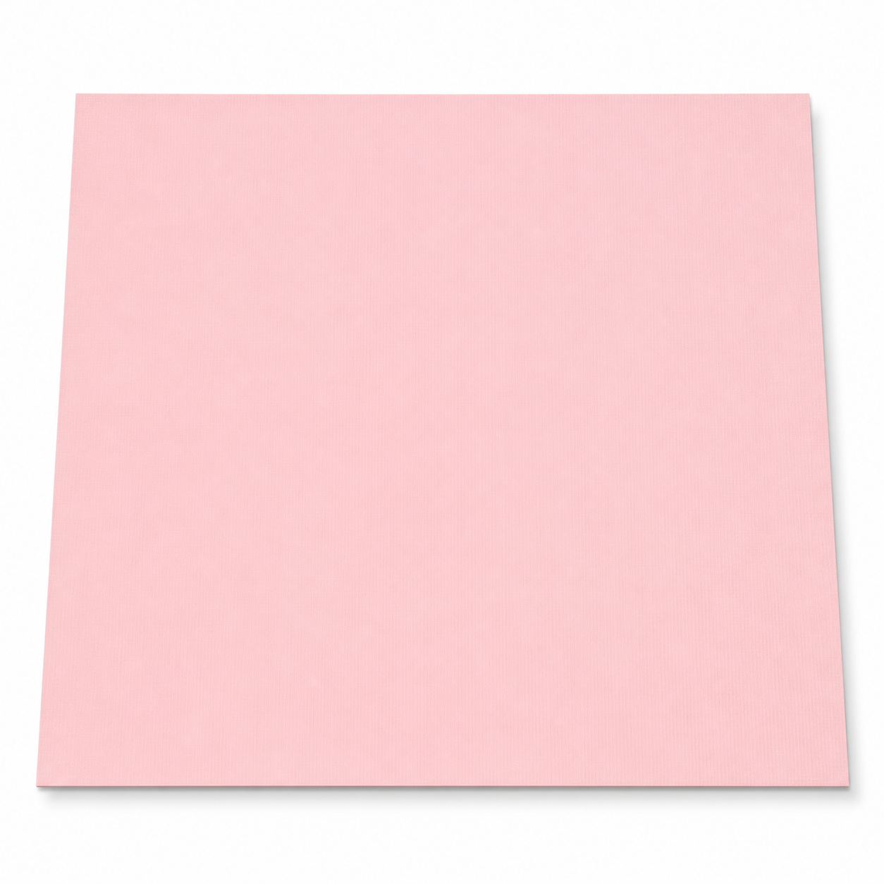 Single textured blush cardstock sheet on a white background