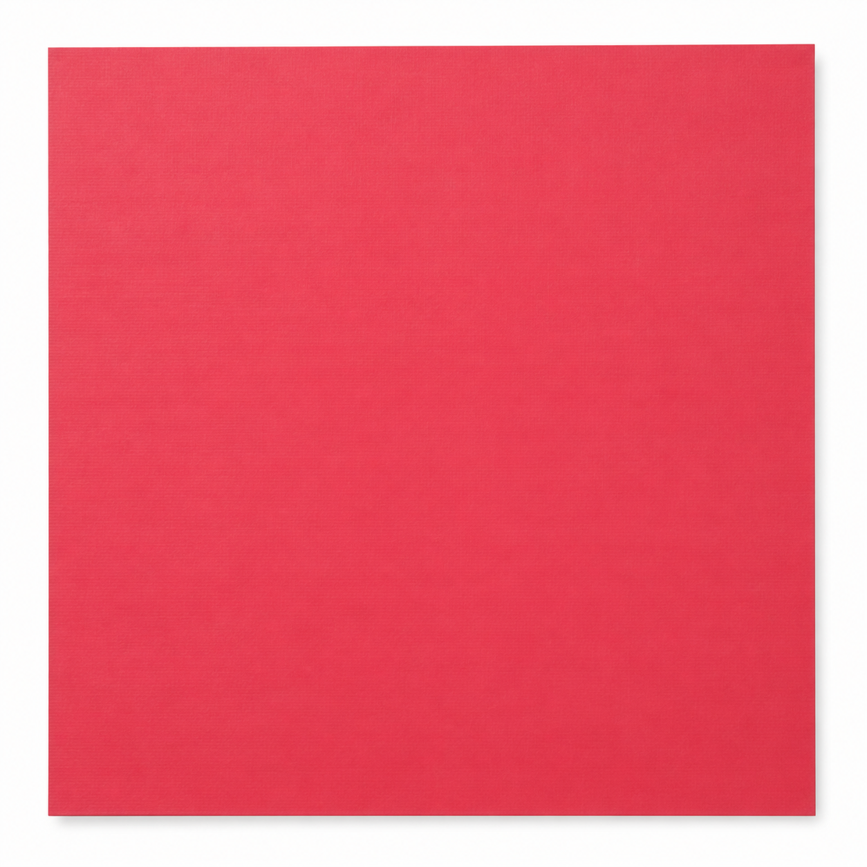 Single textured cherry cardstock sheet on a white background