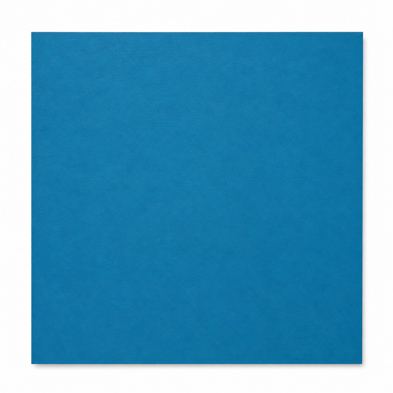 Single textured Mediterranean blue cardstock sheet on a white background