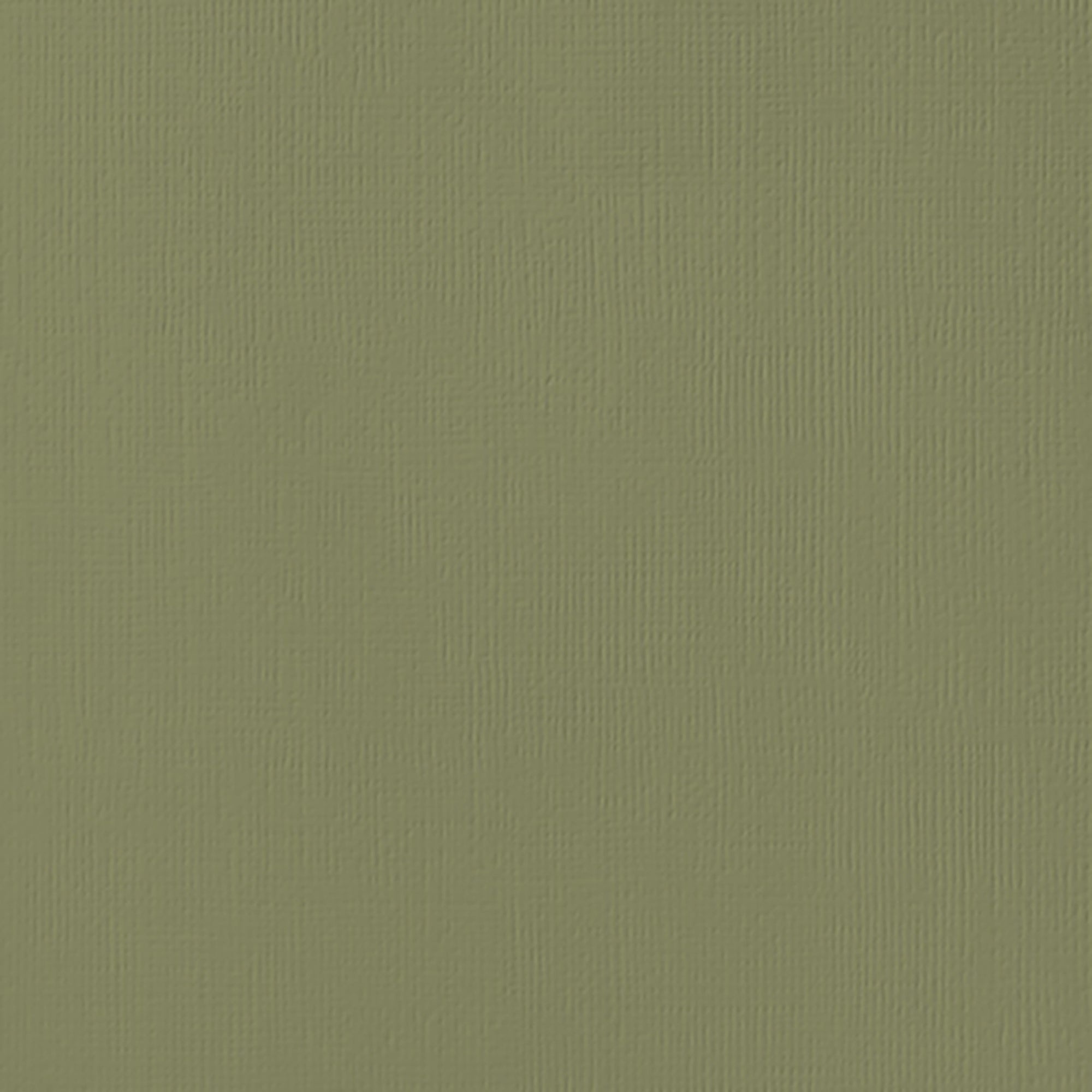 American Crafts 80 lb textured 12 x 12 inch cardstock pack in Olive