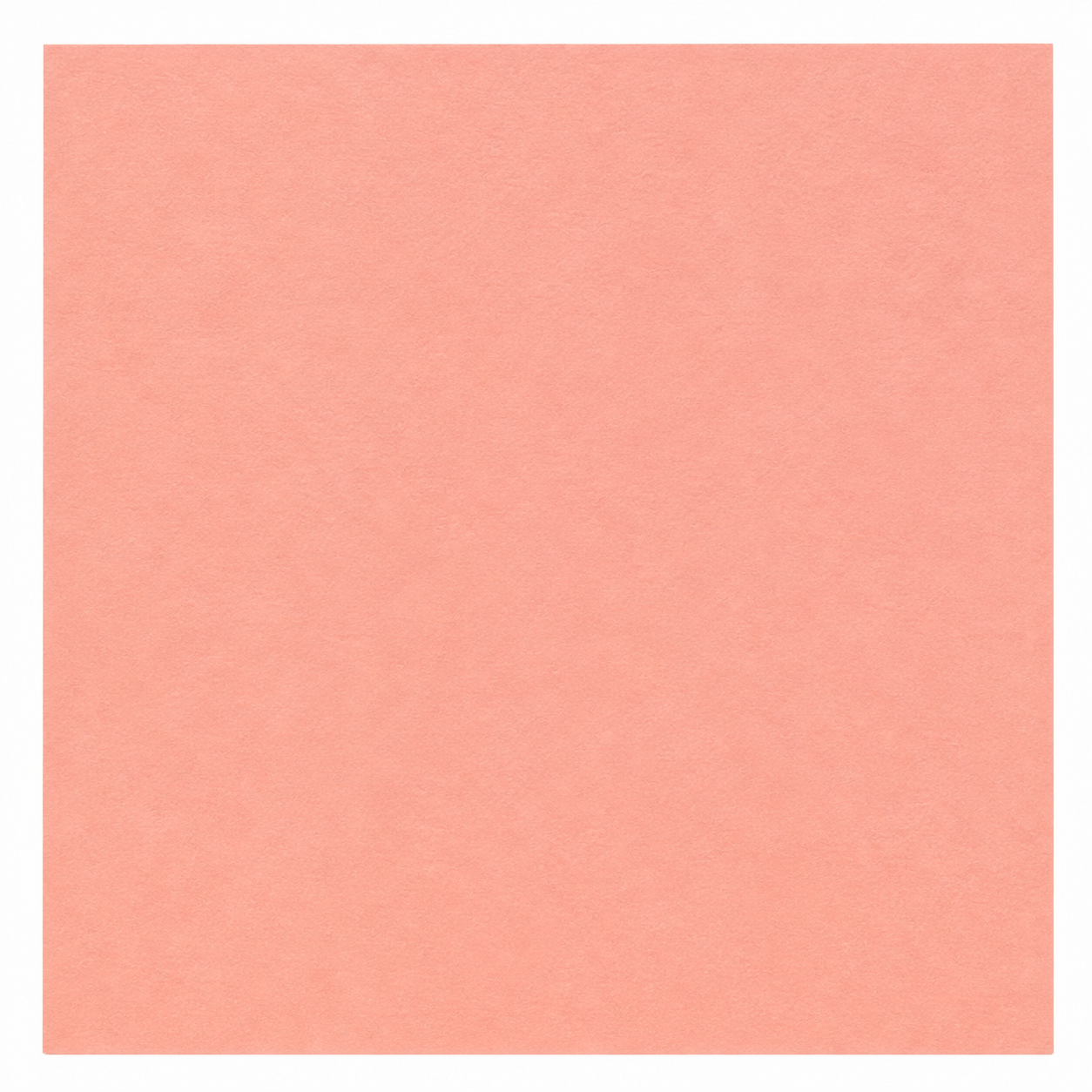 Single textured peach cardstock sheet on a white background