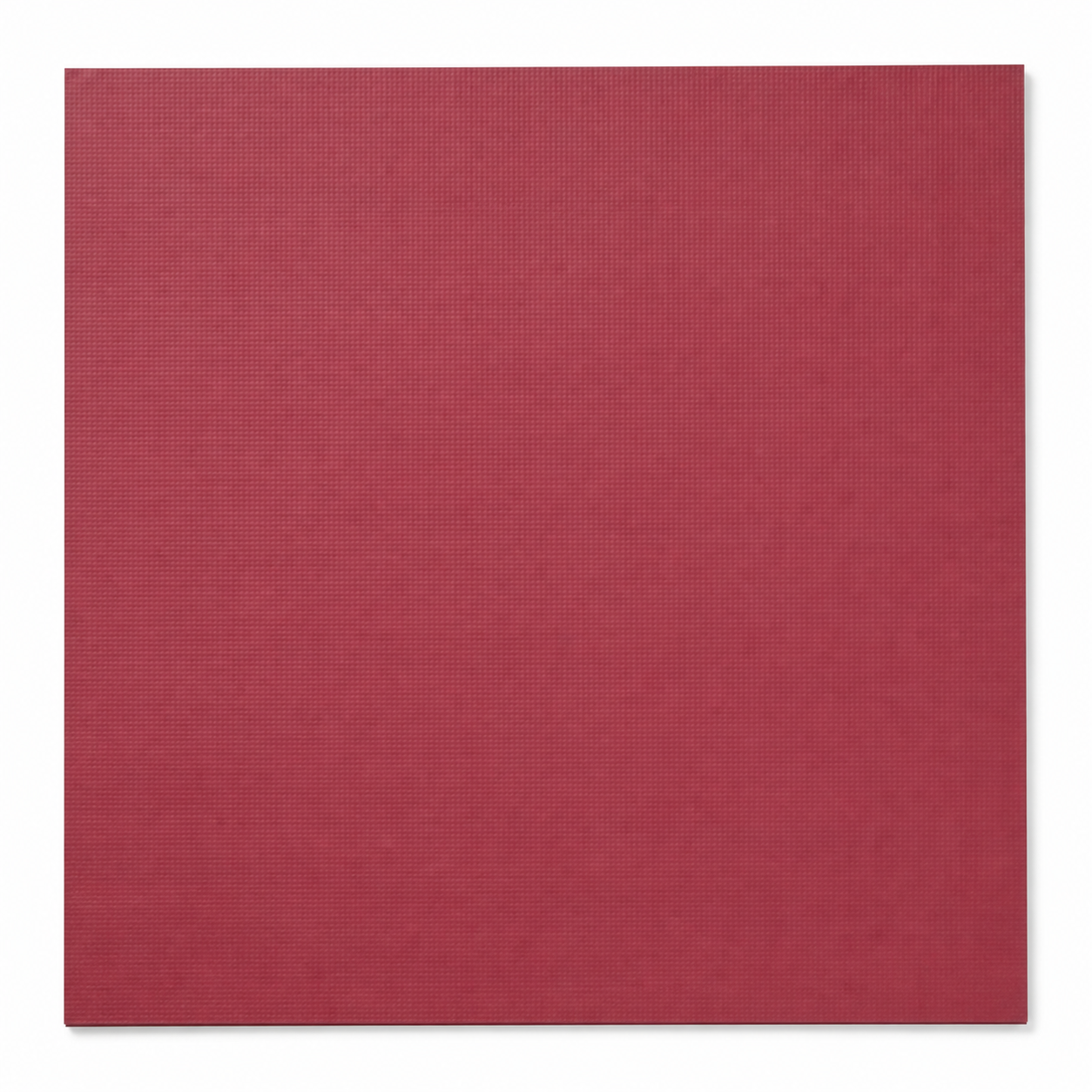 Single textured pomegranate cardstock sheet on a white background