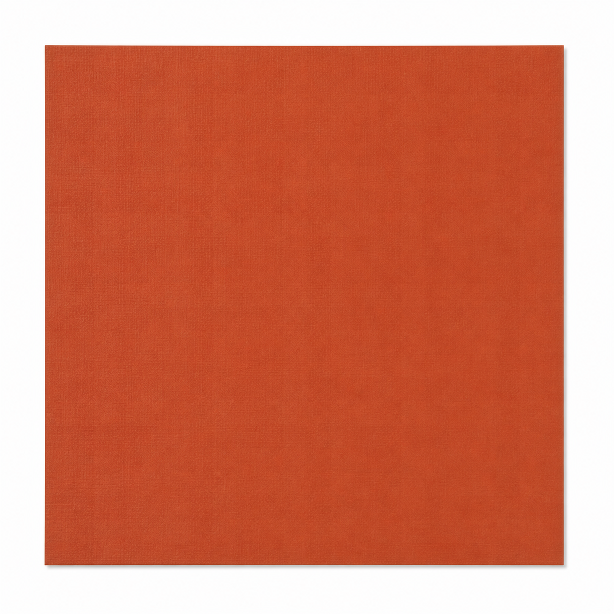 Single textured Rust red-brown cardstock sheet on a white background