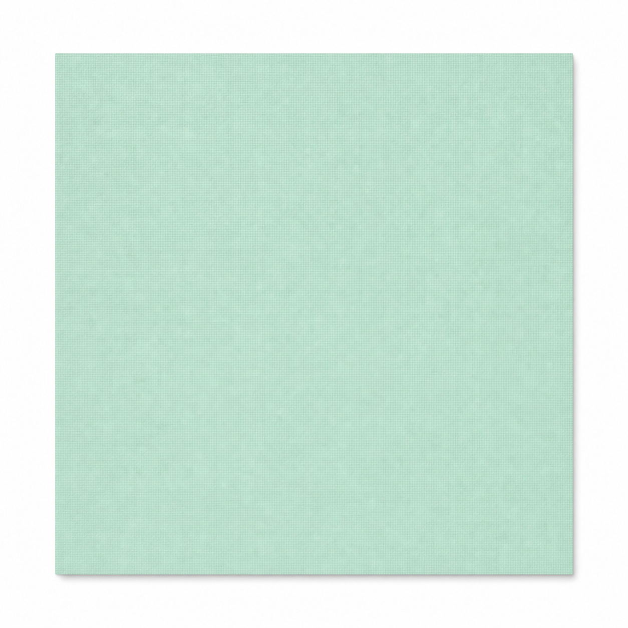 Single textured Seafoam mint-green cardstock sheet on a white background